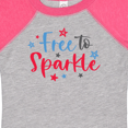thumbnail image 4 of Inktastic 4th of July Free to Sparkle in Red White and Blue Boys or Girls Baby Bodysuit, 4 of 5