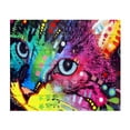 thumbnail image 2 of Dean Russo 'Thinking Cat Crowned' Wood Slat Art, 2 of 4