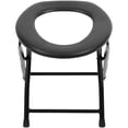 thumbnail image 1 of AURARMLET Potty Chairs Portable Toilet Chair Black Ergonomic Design 1Set, 1 of 7