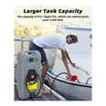 thumbnail image 4 of GloryStar Bidon d'Essence de 15 Gallons avec Roues, Réservoir de Carburant Robuste avec Pompe à Siphon de Transfert de Liquide Le et Boyau de 10 Pi, Contenant de Gaz Étanche pour Tondeuses à Gazon, VTT, Voitures, Bateaux, 4 of 7