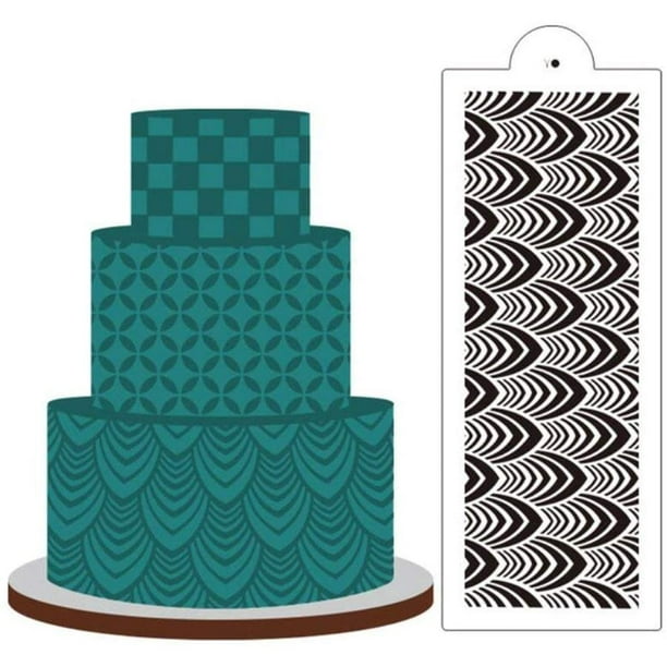 Valinks Plastic Sugarcraft Fondant Cake Stencil Flower Template Mold Cake Lace Border Mould Icing Sugarcraft Cake Decorating Walmart Com Walmart Com