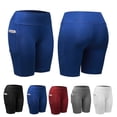 thumbnail image 4 of AMERTEER Quick Dry Short for Women‘s Workout Yoga Shorts with Side & Inner Pockets Non See-Through Tummy Control Athletic Shorts Gray 2XL, 4 of 4