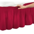 thumbnail image 2 of 100% Egyptian Cotton 1 PCs Wrap Around Bed Skirt 18 inches (Hot Pink,Twin Xl), 2 of 5