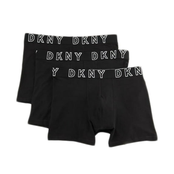 DKNY Classic Cotton Stretch Boxer Briefs Men's Underwear - 3-Pack Small