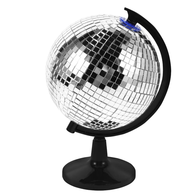 OULII Office Decorative Cube Disco Ball Style Illuminated Globe For Desk Unique Men'S Office Accessories