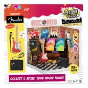 MGA's Miniverse Real Music Record Shop Deluxe Display Set, Licensed Fender Guitar & Accessories, Mini Record Store Furniture, Customizable Music Shop Scene, Mini Collectibles, Ages 8+