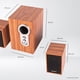 thumbnail image 4 of Minicomponente Minimalista Retro Genérica Wood Subwoofer Aux 3.5 Color Marrón Claro Potencia Rms 6 W, 4 of 8
