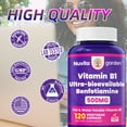 thumbnail image 6 of 3 Pack Vitamin B1 with Benfotiamine 500mg Per Serving, 120 Caps | Ultra-Bioavailable B Vitamins Supplement, 6 of 7