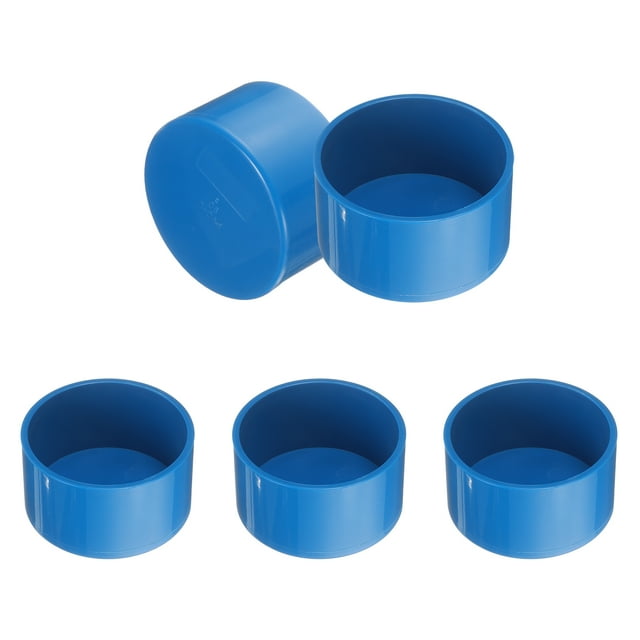 5Pcs Tapón de extremo de tubo, tapón de extremo de tubo de grado de muebles de 90 mm/3.54", azul