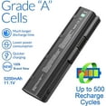 thumbnail image 2 of OMCreate 593553-001 MU06 Battery for HP Pavilion G6 G7 DV7 G4 - High Performance, 2 of 7