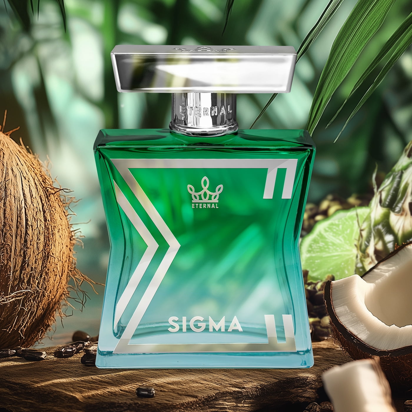 Eternal Fragrance SIGMA, Coconut Bergamot, Soft Tonka Eau de Parfum, Inspired by Beau Cologne for Men, 3.4 oz (100ml) Spray