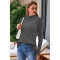 thumbnail image 5 of Arach&Cloz Women's Wool Blend Fall Sweaters Mock Neck Business Casual Outfits, 5 of 6