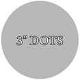 thumbnail image 2 of VWAQ 20 Polka Dot Wall Decals 3 Inch Peel & Stick Circles Dots Colors Kids Room VWAQ-555 (Silver), 2 of 2