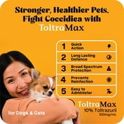 ToltraMax 10.0% for Horses, Dogs, Cats, 120mL/4 Ounce, for Non-Food Chain Animals, Chicken