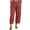 Red, variant on OSOLU Women Casual Pants Fashion Solid Color Ankle Length Casual Pants Trousers Fashionable Classic Leisure Active Athletic Casual Bottoms