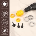 thumbnail image 3 of PVC Thread Maker Tool Kit with Lifting Stepped Drill Bit Pipe Threader Plumbing Tool Reusable Plastic Pipe Threader with 3 Dies Water Pipe Threading Device Plumbing Round Die for PVC Pipe, 3 of 11