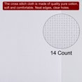 thumbnail image 4 of Unique Bargains 2Pieces 14 Count Cross Stitch Cloth 20 by 28 Inch Embroidery Fabric, Pure White, 4 of 6