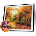 thumbnail image 2 of Cuadros Decorativos 5D Diamond Painting Kit Maple Forest Full Round Drill Rhinestone DIY Wall Arts Likrtyny embutido en tela, 2 of 9