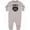 AC-Heather Grey, variant on Funny Beard Baby Grow-daddy's Little Beard Puller Funny Baby Fleece Romper