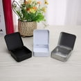 thumbnail image 4 of 5 Pcs Metal Tins Container Square Hinged Storage Tin Box Small Kit Cas, 4 of 8