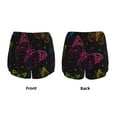 thumbnail image 6 of Sigee Butterfly for Women's Athletic Shorts High Waisted Running Shorts Pocket Sporty Short Gym Elastic Workout ShortsLarge, 6 of 9