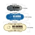 thumbnail image 5 of Designer No Animal Testing Sign (Blue) - Small, 5 of 5