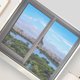 thumbnail image 5 of Pantalla de ventana magnética Fibra PE Pantalla de malla autoadhesiva desmontable Accesorios para ventanas 150x160cm/59.06x62.99in Blanco, 5 of 5
