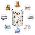 thumbnail image 4 of Lsque Carpenter tools Pattern Laundry Hamper Basket, Tall Woven Rope Hamper Basket for Clothes, Lightweight Storage Basket, Collapsible Waterproof-Small, 4 of 6