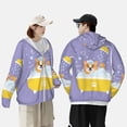 thumbnail image 5 of Picia Corgi Washing in Bathtub Women's Men's UPF 50+ Sun Protection Hoodie Shirt Long Sleeve SPF Fishing Outdoor UV Hiking Lightweight Shirts-Medium, 5 of 9