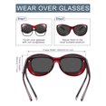 thumbnail image 3 of TINHAO Womens Polarized Fit Over Glasses Sunglasses Wear over Glasse with UV Protection, 3 of 7