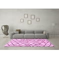 thumbnail image 3 of Ahgly Company Indoor Rectangle Solid Pink Modern Area Rugs, 3' x 5', 3 of 4