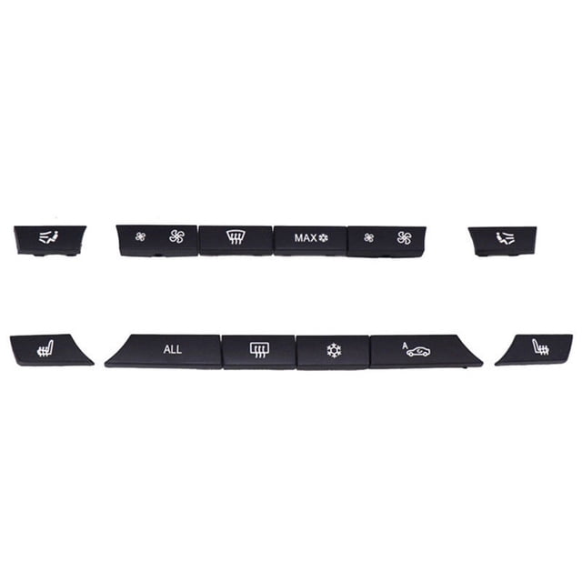 Speravity 12 Uds. De botones de interruptor de aire acondicionado para coche, Kit de reparación de tapas de llave, reemplazo para 5/7 Series F10 Vehículos, repuestos y accesorios Mis