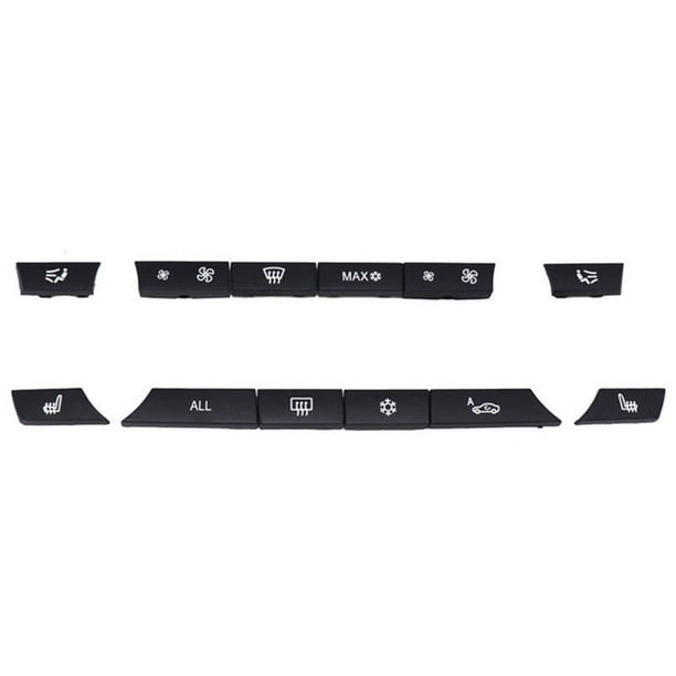 Speravity 12 Uds. De botones de interruptor de aire acondicionado para coche, Kit de reparación de tapas de llave, reemplazo para 5/7 Series F10 Vehículos, repuestos y accesorios Mis