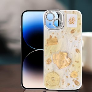 LOLIPPYY Kawaii Phone Cases Phone Case Golden Lens Protection Slim Funny Phone Cases 1Set