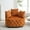 Orange, variant on Yoneston Oversized Tufted Barrel Chair, Round Velvet Accent Chair with 3 Pillows, Comfy Lounge Sofa Chair for Living Room Bedroom Hotel Office, Pink