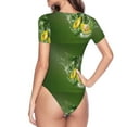 thumbnail image 4 of Gaeub Friut Avocado Women'S Short Sleeve One Piece Swimsuit Sexy High-Waisted Bodysuit For Swimming, Beach, Sports - X-Large, 4 of 9