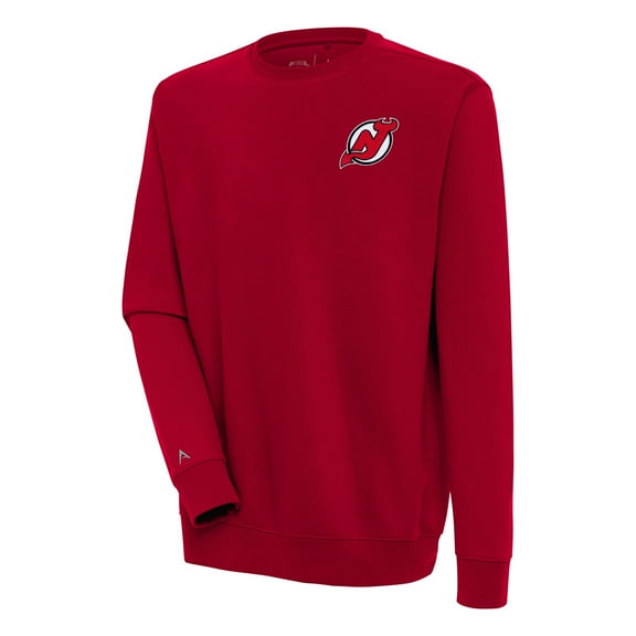 Men's Antigua  Red New Jersey Devils Victory Pullover Sweatshirt