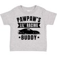 thumbnail image 3 of Inktastic Pawpaw's Lil' Racing Buddy with Car Silhouette Boys or Girls Toddler T-Shirt, 3 of 5