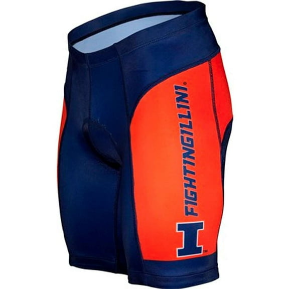 Adrenaline Promotions University of Illinois Cycling Shorts (Blue - XL)