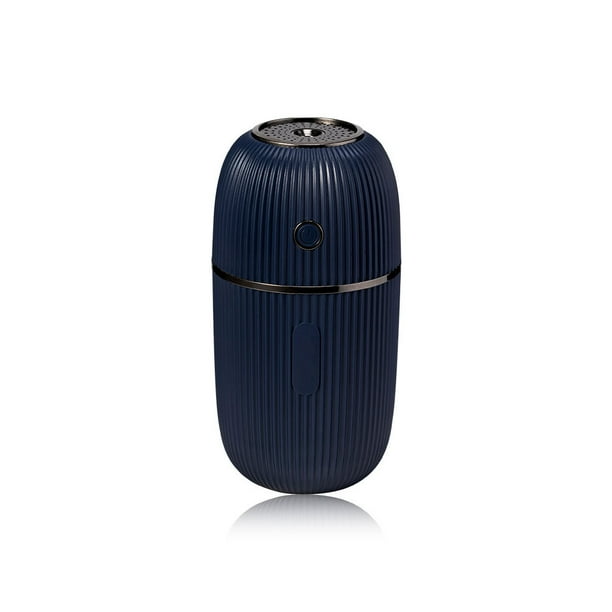Yuarrent Humidificador de escritorio, difusor de aire ajustable LED USB de 300ml con luz nocturna para dormitorio, oficina, hogar, Hotel, generador de Humidificadores Azul oscuro Yuarrent HA063842-04