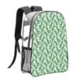thumbnail image 3 of Easygdp Dinosaurs on Roller Skater Clear Backpack, Transparent Bookbag for School for Women Men, Capacity Clear Bag for College, Travel, 3 of 7