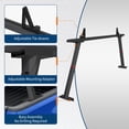 thumbnail image 2 of Heavy Duty Adjustable Truck Bed Rack, 35.4-71" Aluminum Two-Bar Ladder Rack with 8 No-Drill C-Clamps, 800 lbs Capacity for Kayak, Surfboard, Lumber & Ladders, 2 of 9