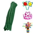 thumbnail image 3 of Pipe Cleaners Candy Color Set | 100 Pieces Assorted Flexible Chenille Stems | 6mm Diameter x 12in Length | Craft Supplies for DIY Arts Decorations | Bendable Twists, 3 of 5