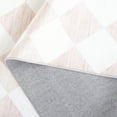 thumbnail image 5 of SAFAVIEH Santa Clara Elwyn Checkered Polyester Machine Washable Runner Rug, Ivory/Beige, 2'6" x 8', 5 of 7