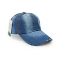 thumbnail image 5 of Denim Baseball Cap, Unisex Sport Hat Casual Women Men Sun Hat Outdoor Cowboy Cap Dilapidated Design Blue, 5 of 6