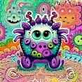 thumbnail image 2 of Colorful Characters of Carnivorous Creatures- Canvas Wall Art, 2 of 7