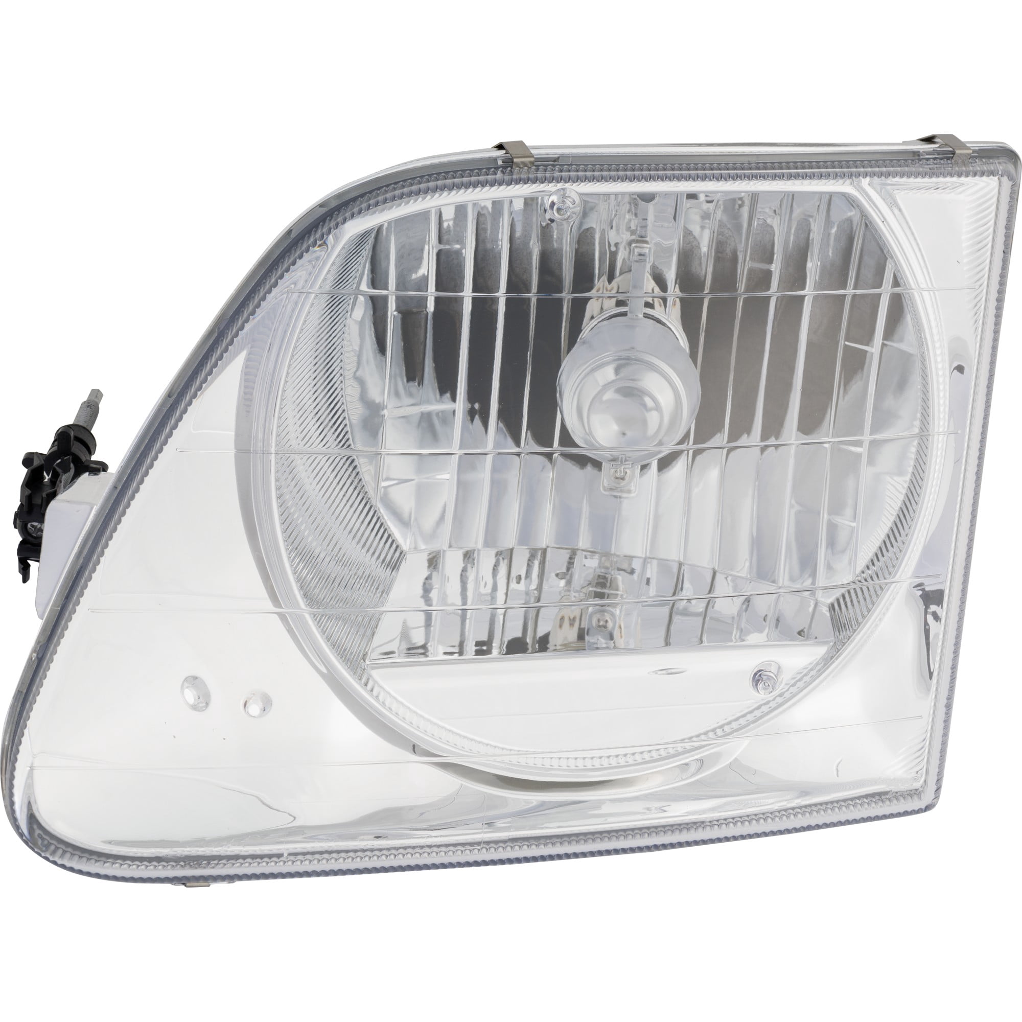 Headlight Compatible With 2004 Ford F-150 Heritage 1997-1999 F-250 SET of 2 Left Driver and Right Passenger Side Halogen With bulb(s)