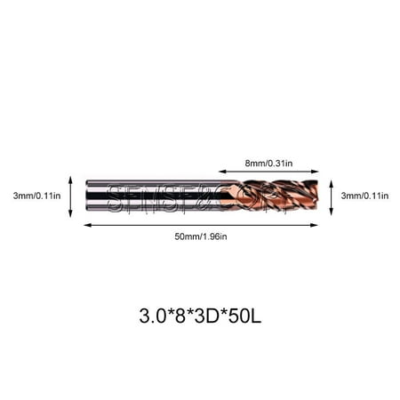 

HRC55 4Edges Tungsten Steel Milling Cutter 35° Spiral Angle Cnc Milling Cutter
