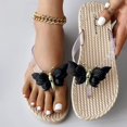 thumbnail image 2 of asddcavvf Flip Flops For Female Summer Net Red Fairy Style Foot Clip Toe Flat Heel Soft Bottom Anti, 2 of 8