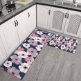 thumbnail image 2 of Pioneer Flower Floral Print Pattern Kitchen Rugs Sets Of 2,Anti Fatigue Kitchen Mat Rugs Non Slip Washable,Decorative Kitchen Floor Mats for Kitchen,Sink,Laundry,17"x30"+17"x47", 2 of 7